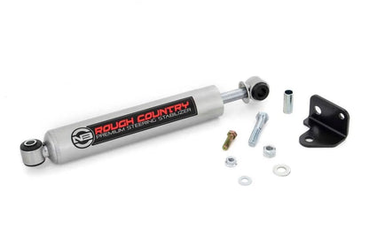 Rough Country N3 Steering Stabilizer | Relocation Bracket | Jeep Wrangler JK/Wrangler Unlimited (07-18) by Rough Country