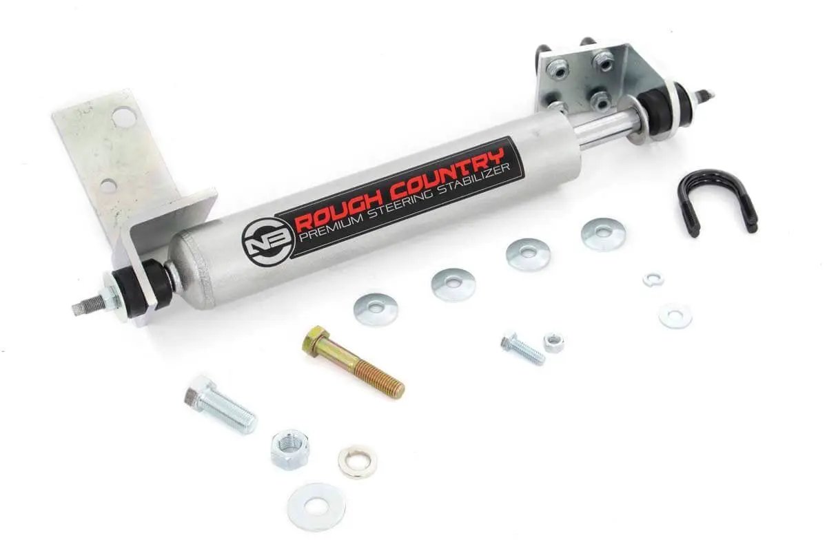 Rough Country N3 Steering Stabilizer | 0-3 Inch Lift | Chevy/GMC Sierra 1500/Silverado 1500/Tahoe/Yukon (92-06) by Rough Country