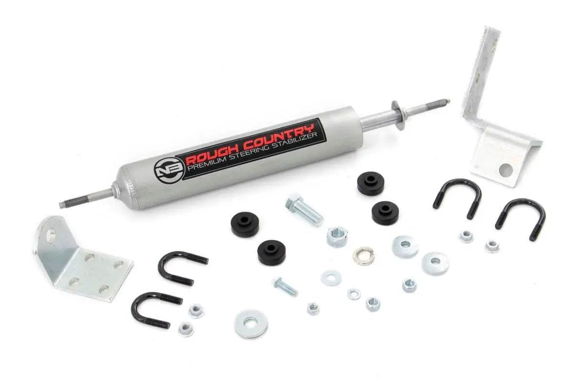 Rough Country N3 Steering Stabilizer | 0-3 Inch Lift | Chevy/GMC Sierra 1500/Silverado 1500/Tahoe/Yukon (92-06) by Rough Country