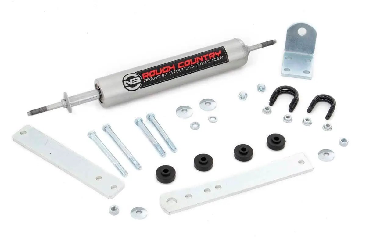 Rough Country N3 Steering Stabilizer | Ford Bronco/F-150/F-250 (1980-1998) by Rough Country