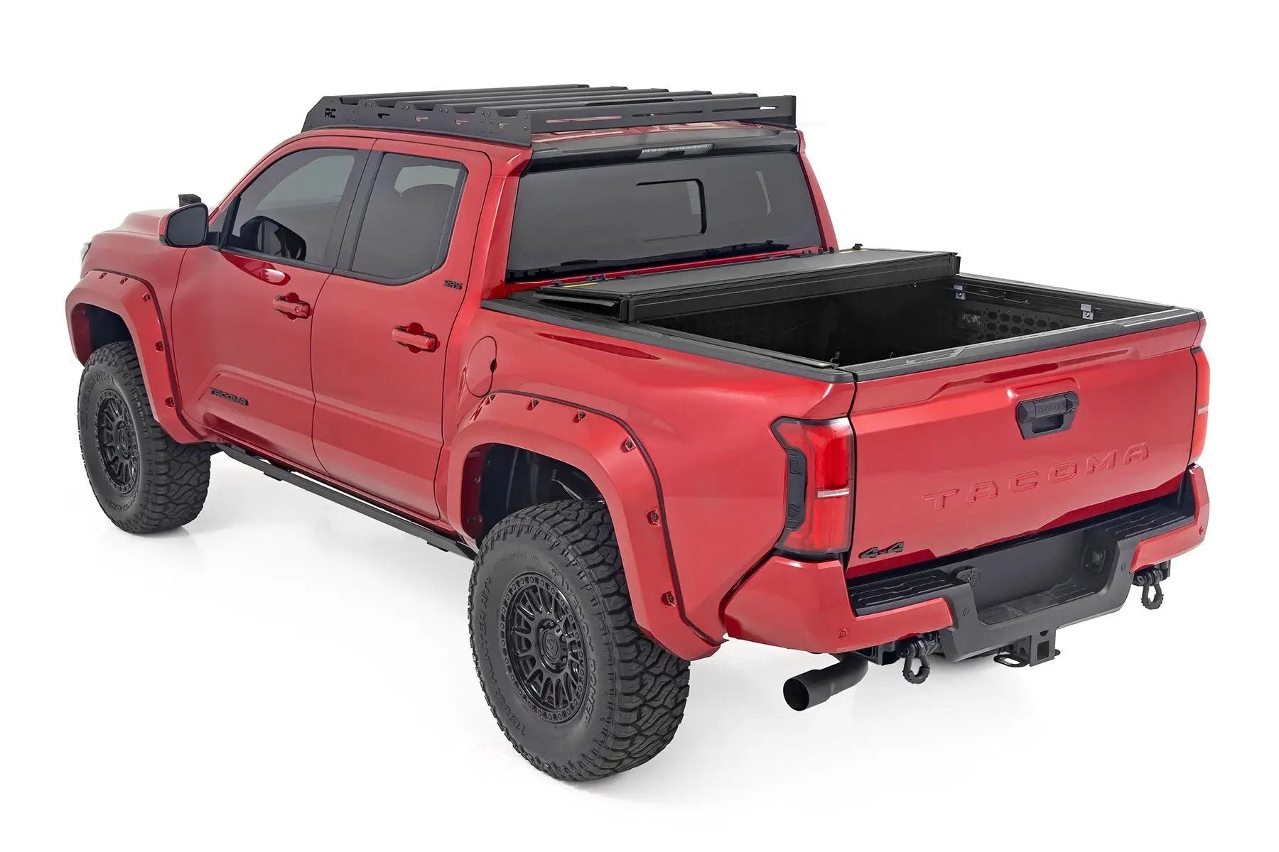 Rough Country Hard Tri-Fold Flip Up Bed Cover | 5' Bed | Toyota Tacoma 2WD/4WD (2024-2026) by Rough Country