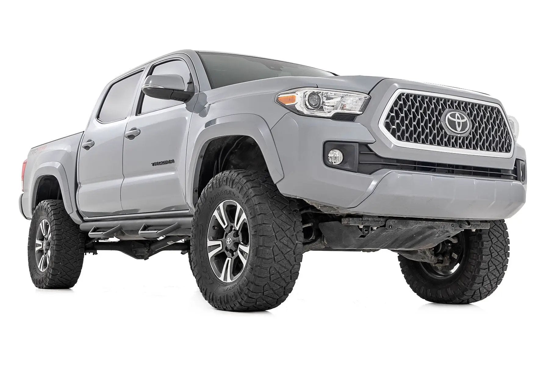 Rough Country Nerf Steps | Cab Length | Crew Cab | 5' Bed | Toyota Tacoma 2WD/4WD (05-23) by Rough Country