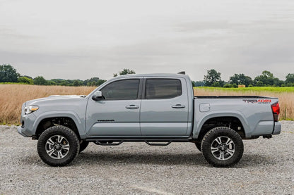 Rough Country Nerf Steps | Cab Length | Crew Cab | 5' Bed | Toyota Tacoma 2WD/4WD (05-23) by Rough Country