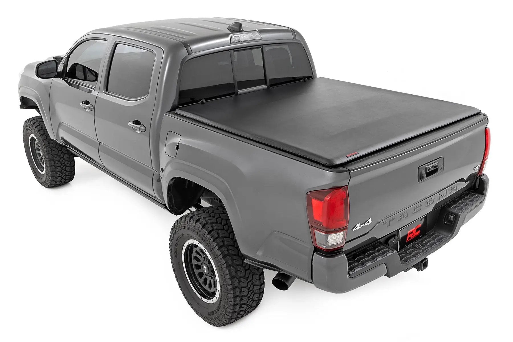 Rough Country Soft Roll Up Bed Cover | 5' Bed | Toyota Tacoma 2WD/4WD (2016-2023) by Rough Country