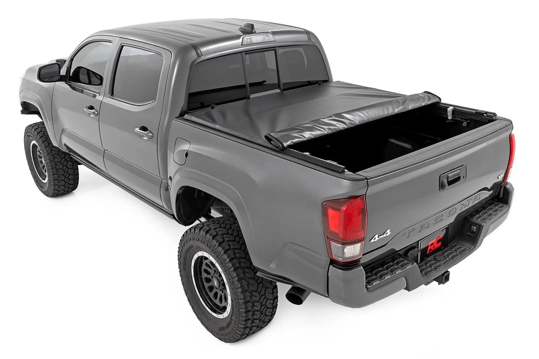 Rough Country Soft Roll Up Bed Cover | 5' Bed | Toyota Tacoma 2WD/4WD (2016-2023) by Rough Country