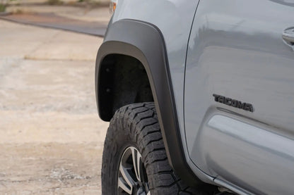 Rough Country Fender Flares | Sport | 1J9 Celestial Silver Metallic | Toyota Tacoma (16-23) by Rough Country