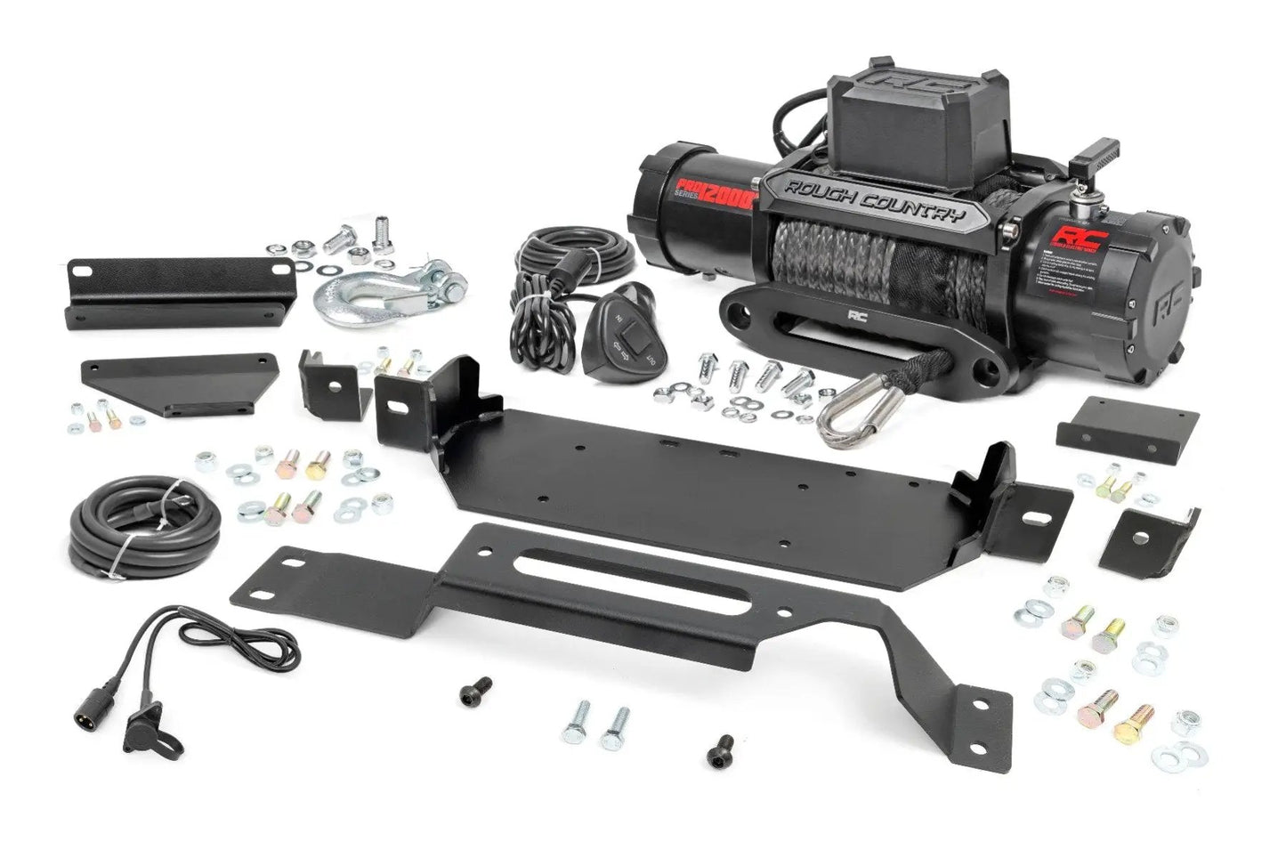 Rough Country Hidden Winch Mount | PRO12000S | Ford F-250/F-350 Super Duty 2WD/4WD (20-22) by Rough Country