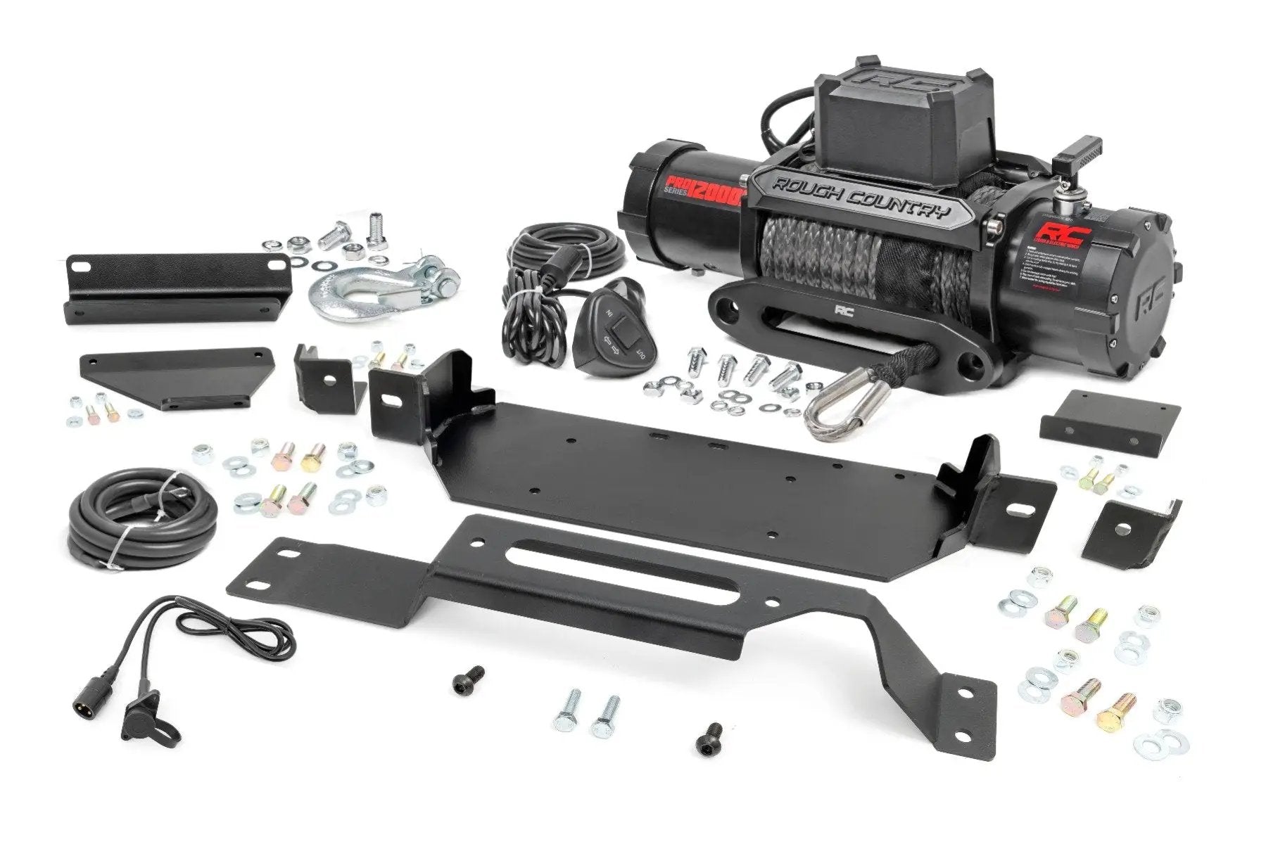 Rough Country Hidden Winch Mount | PRO12000S | Ford F-250/F-350 Super Duty 2WD/4WD (20-22) by Rough Country