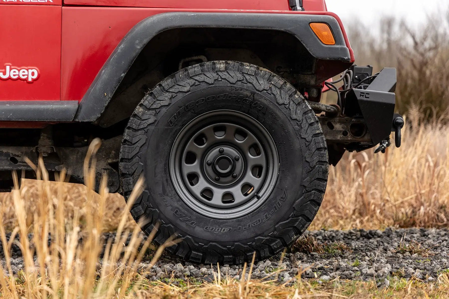 Rough Country Steel Wheel | Gray | 15x8 | 5x4.5 | 3.30 Bore | -19 by Rough Country