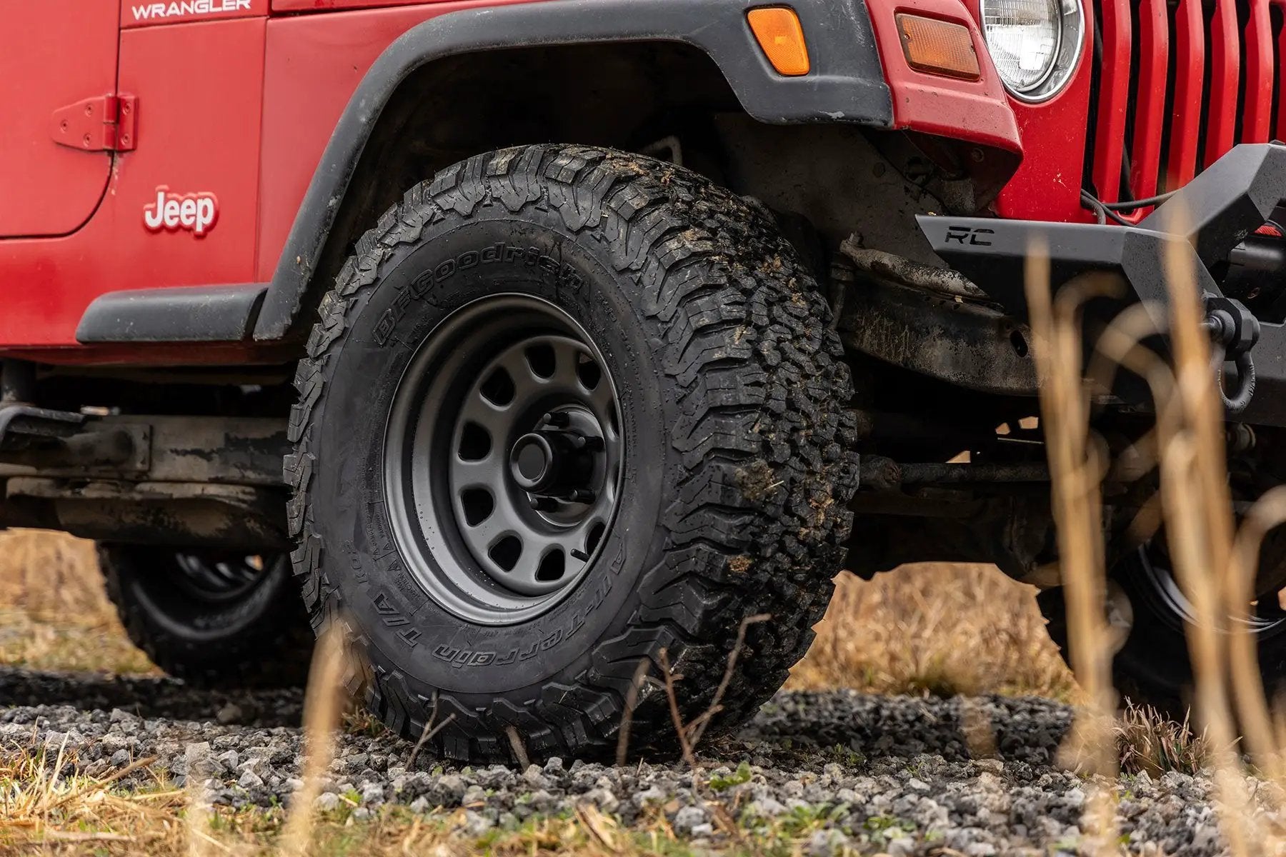 Rough Country Steel Wheel | Gray | 15x8 | 5x4.5 | 3.30 Bore | -19 by Rough Country