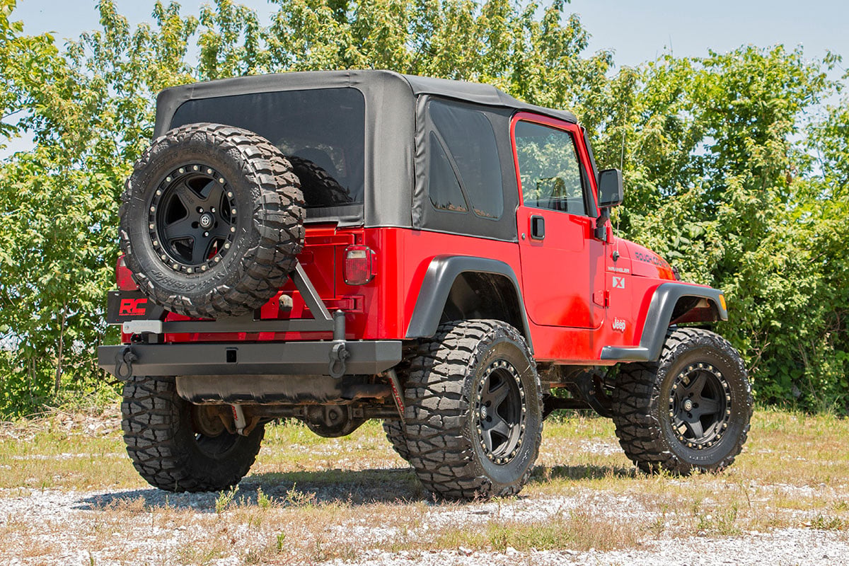 Rough Country Rear Bumper | Tire Carrier | Jeep Wrangler TJ (97-06)/Wrangler Unlimited (04-06) by Rough Country