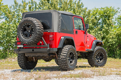 Rough Country Rear Bumper | Tire Carrier | Jeep Wrangler TJ (97-06)/Wrangler Unlimited (04-06) by Rough Country