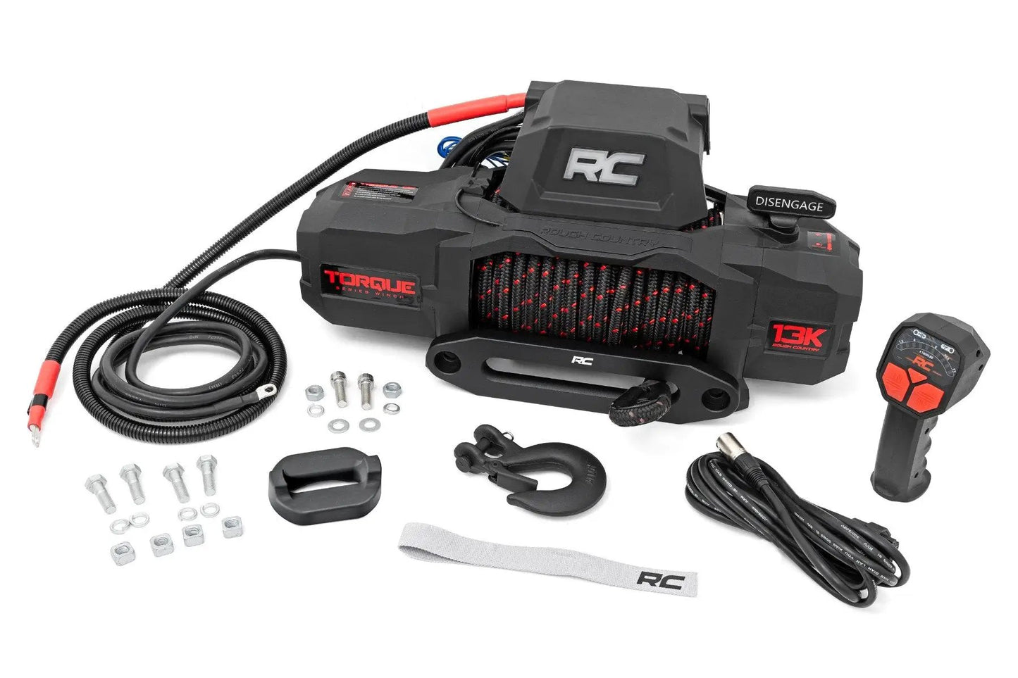Rough Country 13000-Lb Pro Series Winch | Synthetic Rope by Rough Country