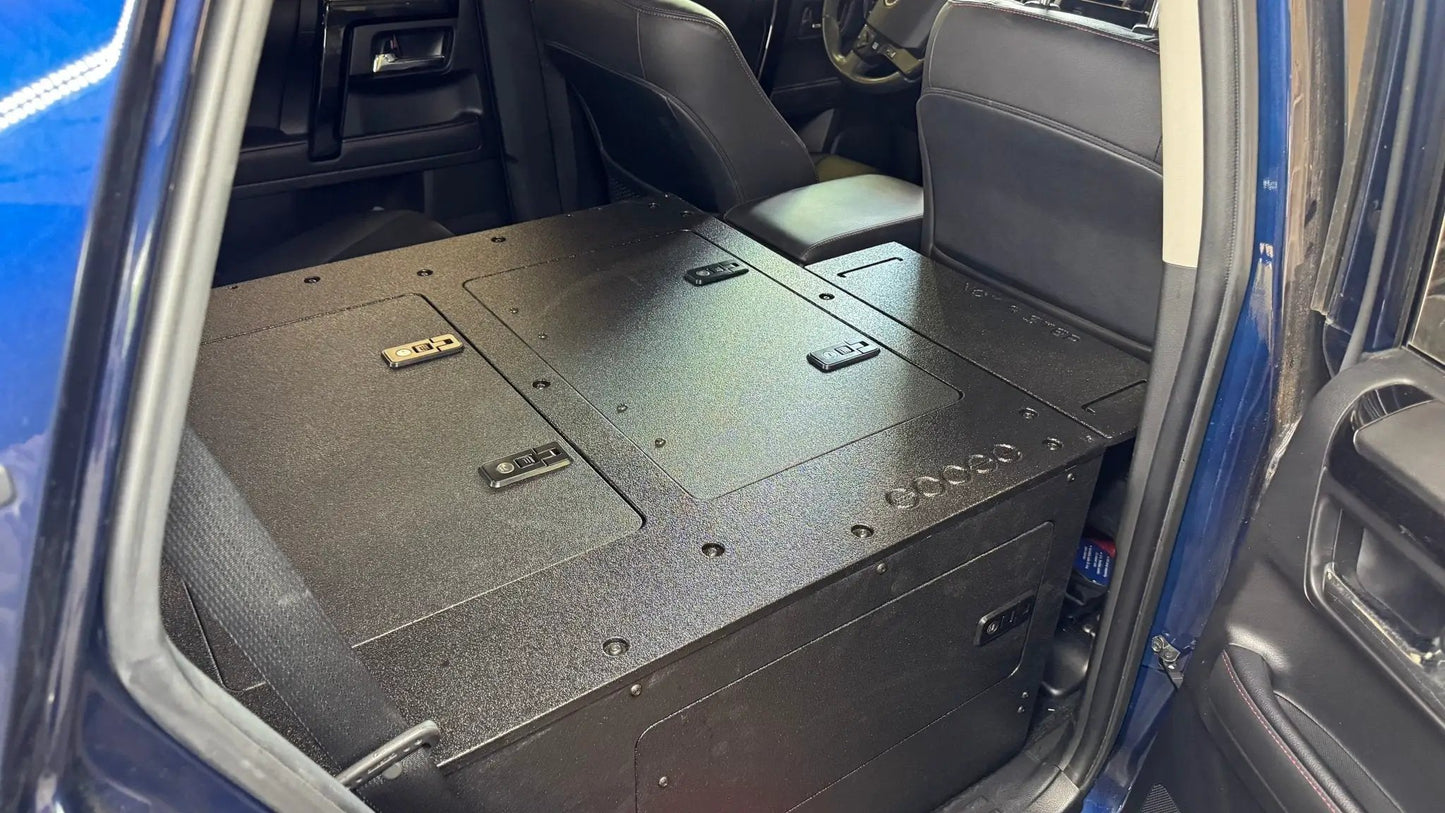 Toyota - 4Runner - 2010-2024 - 5th Gen - Standard - Explore Series - Seat Delete Plate System - Second Row - V2 - 10" Module Based by Goose Gear
