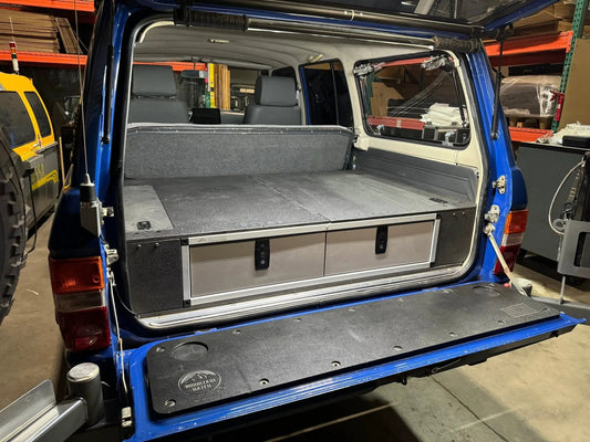 Toyota Land Cruiser 1980-1989 60 Series - Side x Side Drawer Module with Fitted Top Plate - 41 3/8"W x 9-1/2"H x 40"D by Goose Gear