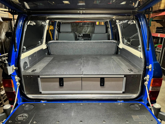 Toyota Land Cruiser 1980-1989 60 Series - Side x Side Drawer Module with Fitted Top Plate - 41 3/8"W x 9-1/2"H x 40"D by Goose Gear