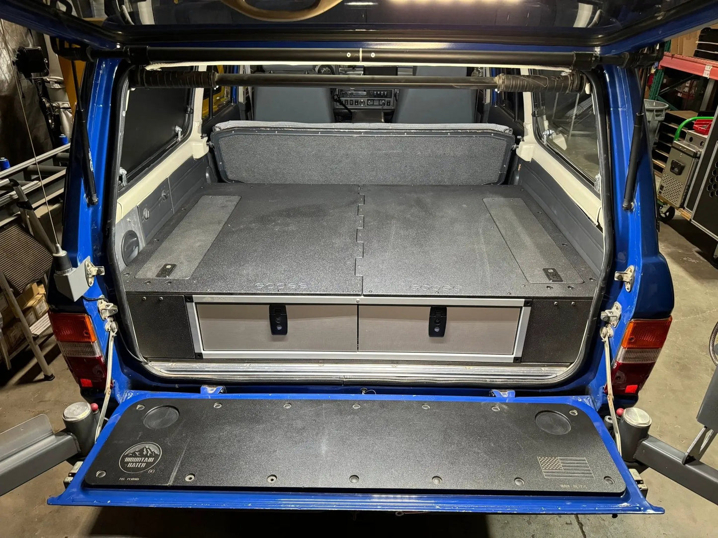 Toyota Land Cruiser 1980-1989 60 Series - Side x Side Drawer Module with Fitted Top Plate - 41 3/8"W x 9-1/2"H x 40"D by Goose Gear