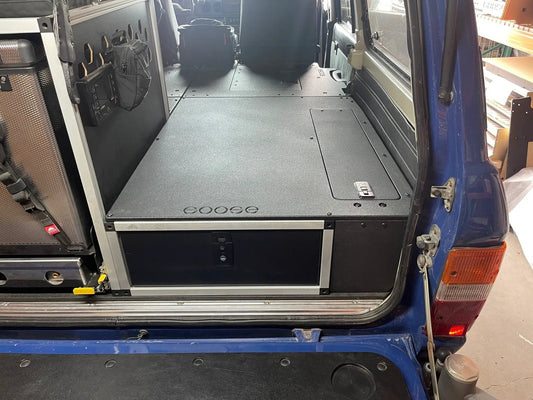 Toyota Land Cruiser 1980-1990 60 Series - Single Drawer Module with Fitted Top Plate - 22-3/16"W x 9-1/2"H x 40"D by Goose Gear