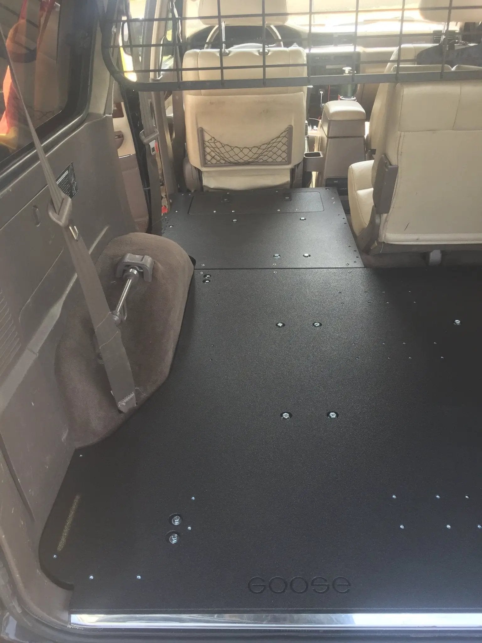 Toyota Land Cruiser 1991-1997 80 Series - Second Row Seat Delete Plate System by Goose Gear
