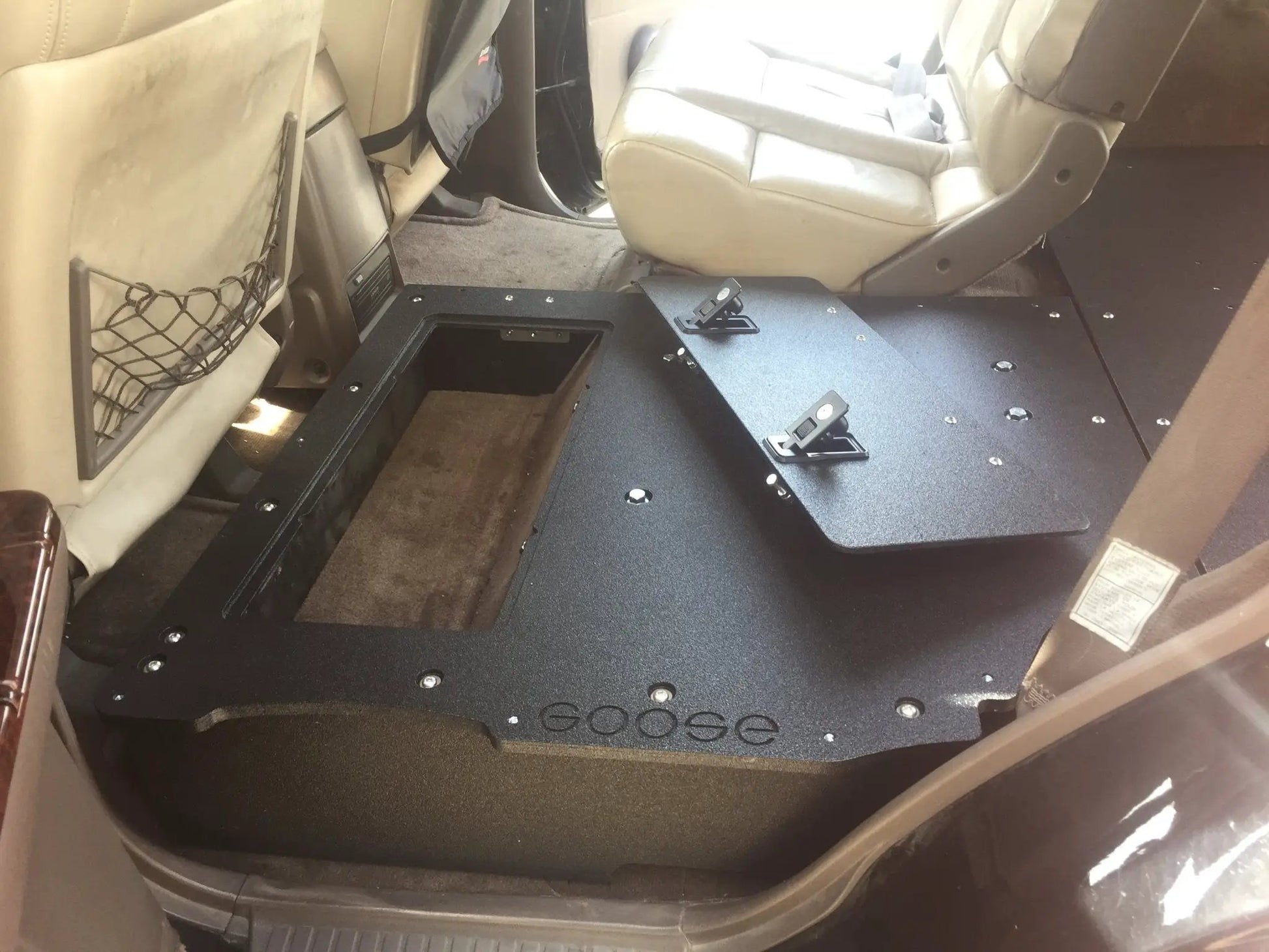Toyota Land Cruiser 1991-1997 80 Series - Second Row Seat Delete Plate System by Goose Gear