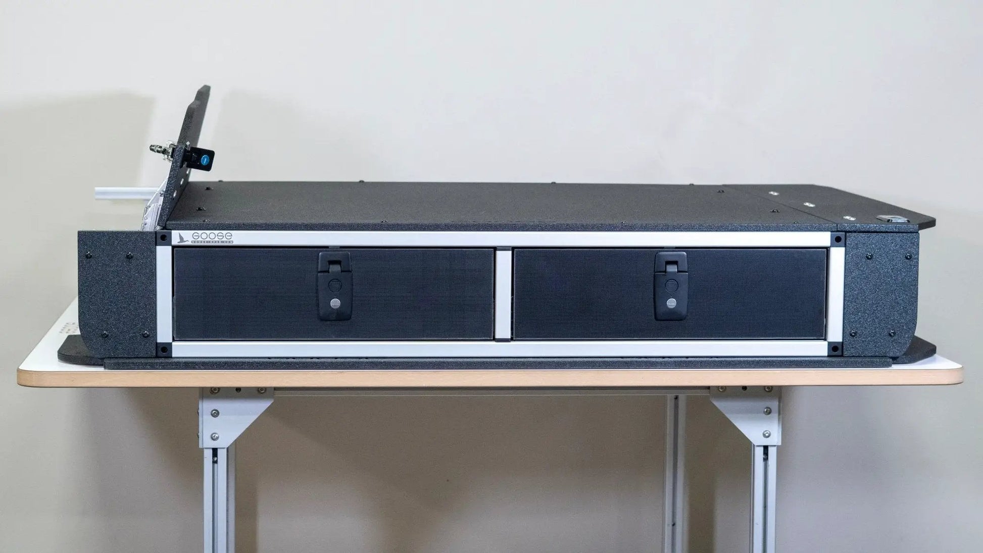 Toyota Land Cruiser 1991-1997 80 Series - Side x Side Drawer Module with Fitted Top Plate - 43-3/8" W x 8" H x 40" D by Goose Gear