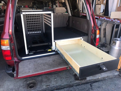 Toyota Land Cruiser 1991-1997 80 Series - Single Drawer Module with Fitted Top Plate - 19-3/16"W x 8"H x 40"D by Goose Gear