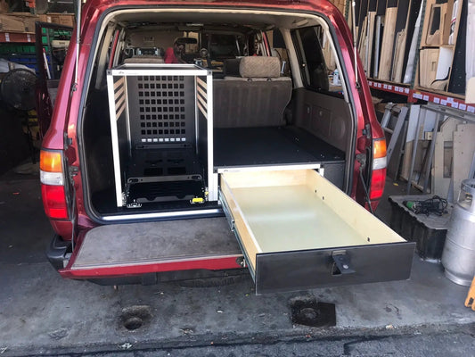 Toyota Land Cruiser 1991-1997 80 Series - Single Drawer Module with Fitted Top Plate - 24-3/16"W x 8"H x 40"D by Goose Gear