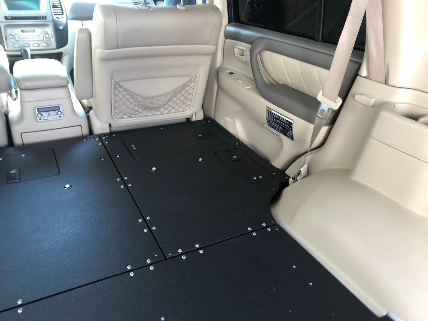 Toyota Land Cruiser 1998-2007 100 Series - Second Row Seat Delete Plate System by Goose Gear