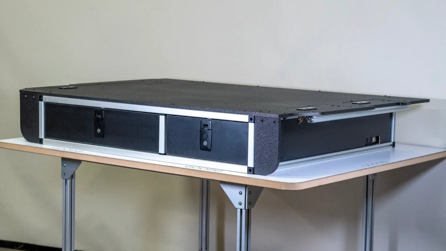 Toyota Land Cruiser 1998-2007 100 Series - Side x Side Drawer Module with Fitted Top Plate by Goose Gear
