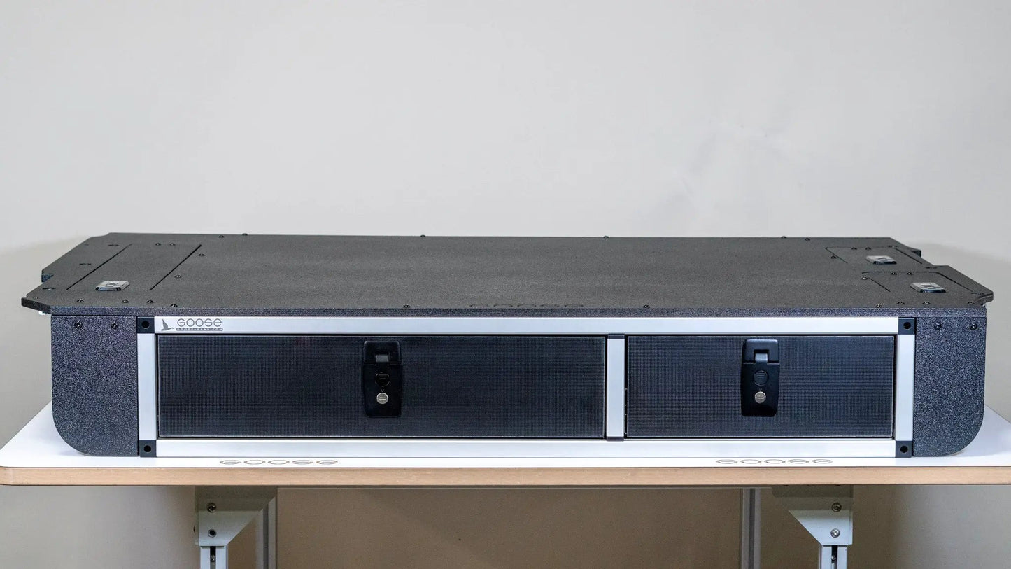 Toyota Land Cruiser 1998-2007 100 Series - Side x Side Drawer Module with Fitted Top Plate by Goose Gear