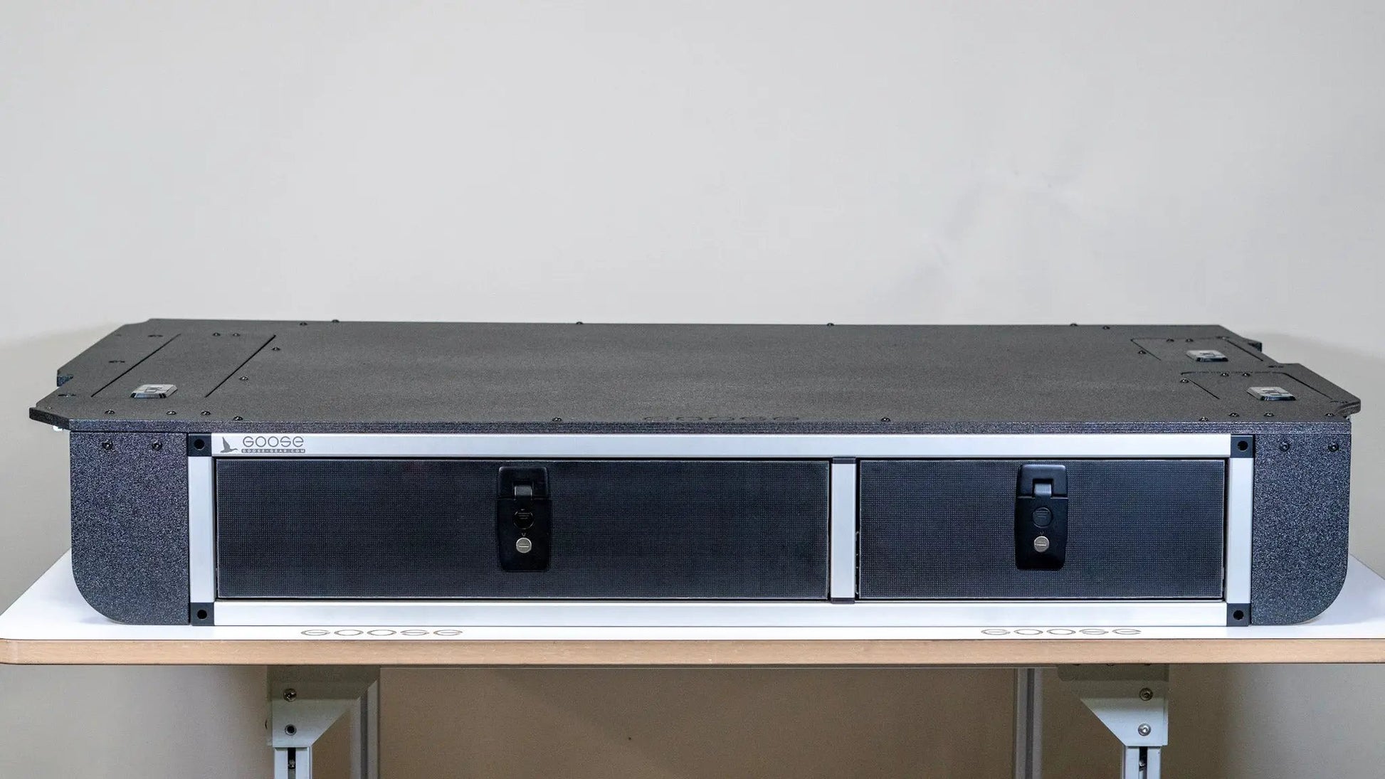 Toyota Land Cruiser 1998-2007 100 Series - Side x Side Drawer Module with Fitted Top Plate by Goose Gear