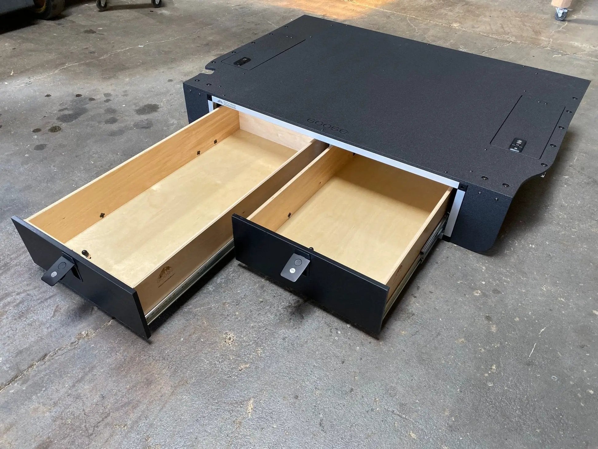 Toyota Land Cruiser 2008-2021 200 Series - Side x Side Drawer Module with Fitted Top Plate by Goose Gear