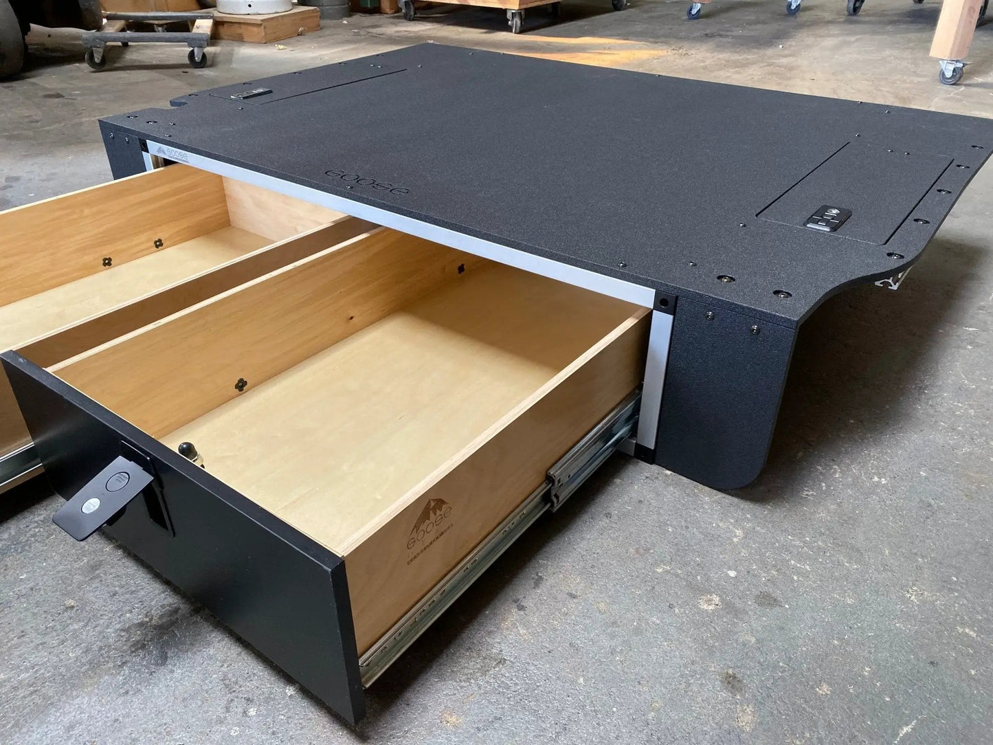 Toyota Land Cruiser 2008-2021 200 Series - Side x Side Drawer Module with Fitted Top Plate by Goose Gear