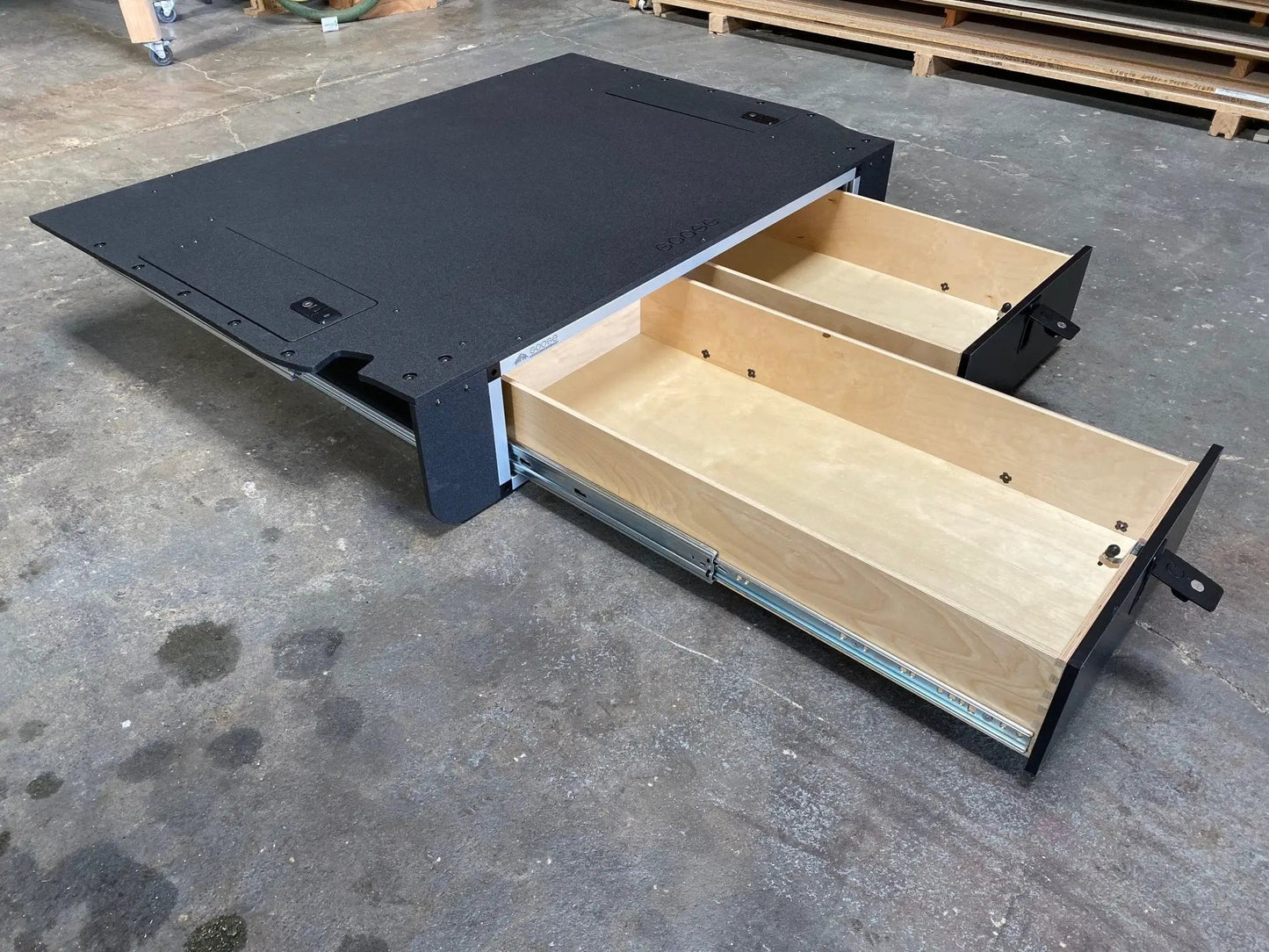 Toyota Land Cruiser 2008-2021 200 Series - Side x Side Drawer Module with Fitted Top Plate by Goose Gear