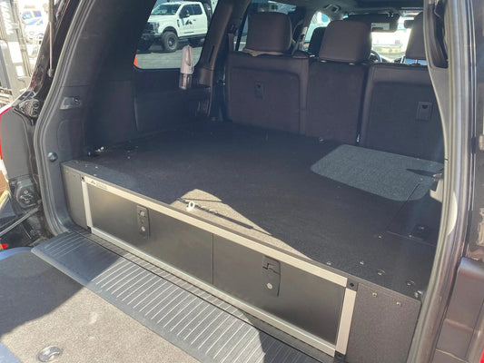 Toyota Land Cruiser 2008-2021 200 Series - Side x Side Drawer Module with Fitted Top Plate by Goose Gear