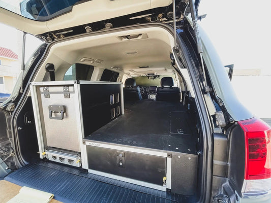 Toyota Land Cruiser 2008-2021 200 Series - Single Drawer with Fitted Top Plate - 19-3/16"W x 9-1/2"H x 40"D by Goose Gear