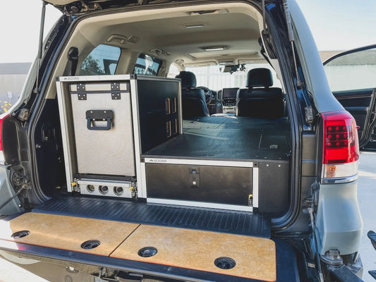 Toyota Land Cruiser 2008-2021 200 Series - Single Drawer with Fitted Top Plate - 22-3/16"W x 9-1/2"H x 40"D by Goose Gear