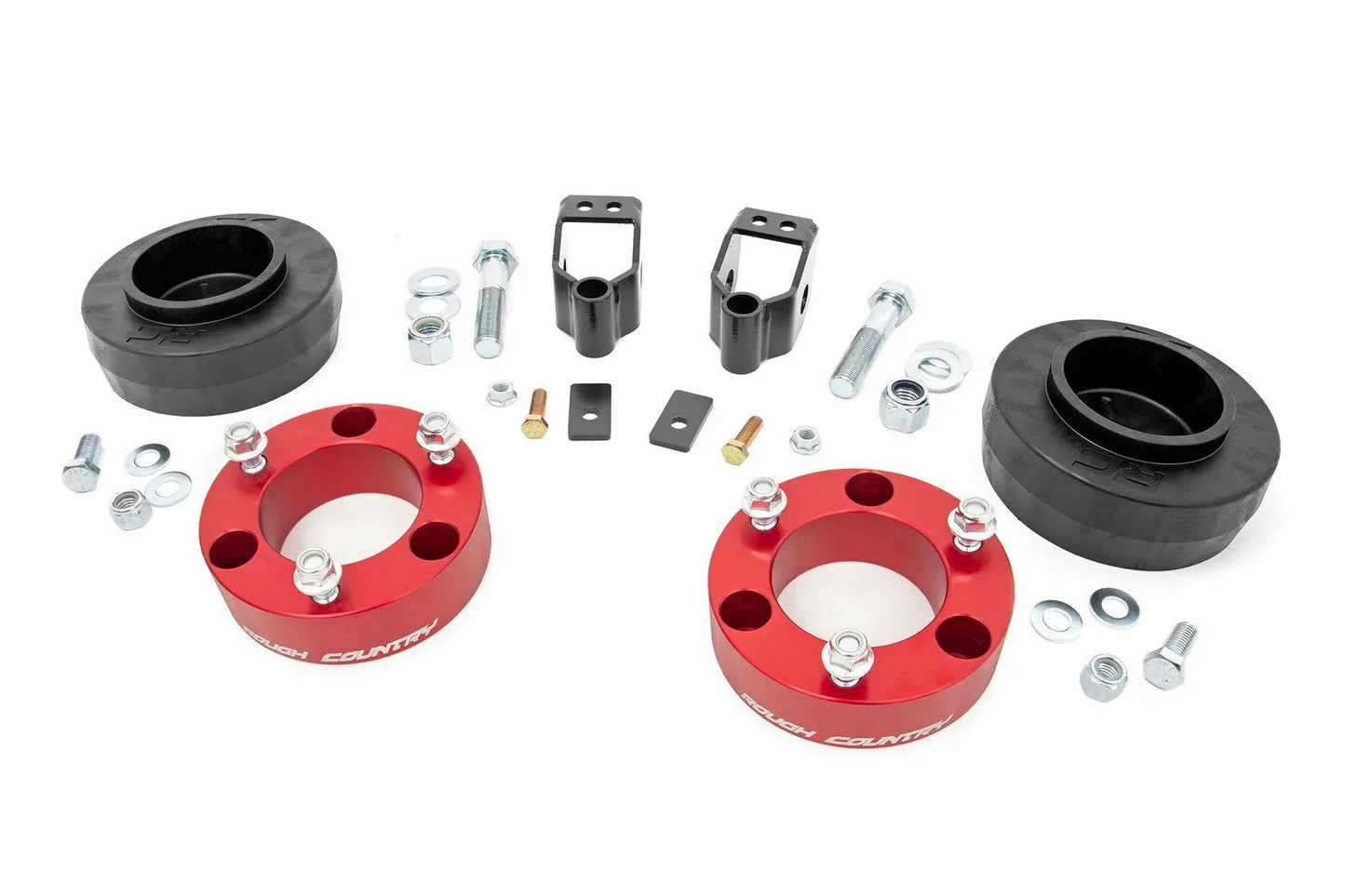 Rough Country 3 Inch Lift Kit | X-REAS | RR Spacers | Red | Toyota 4Runner 4WD (2003-2009) by Rough Country