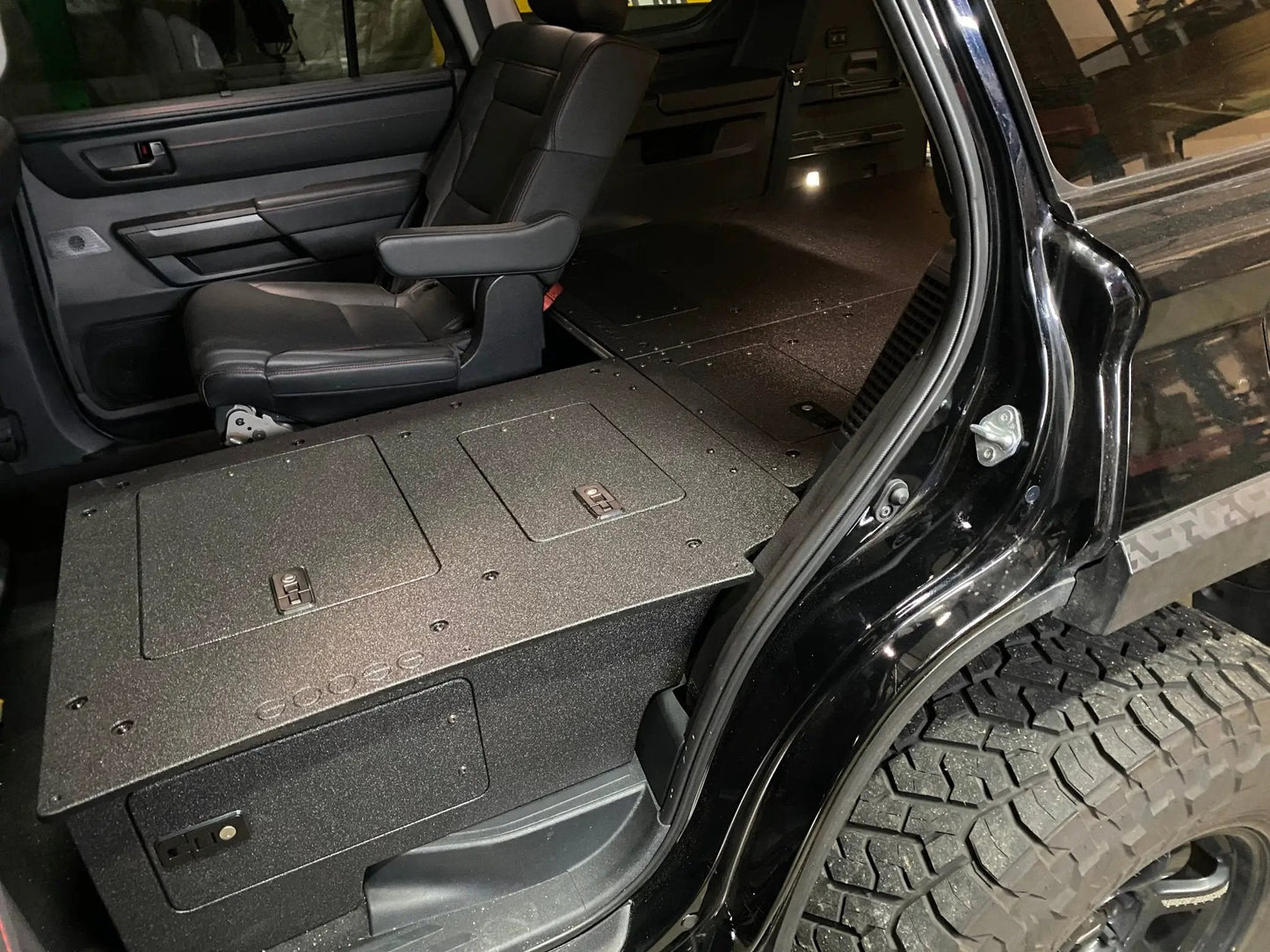 Toyota - Sequoia - 2023-Present - 3rd Gen - Explore Series - Seat Delete Plate System - Second Row with Captain's Chairs by Goose Gear