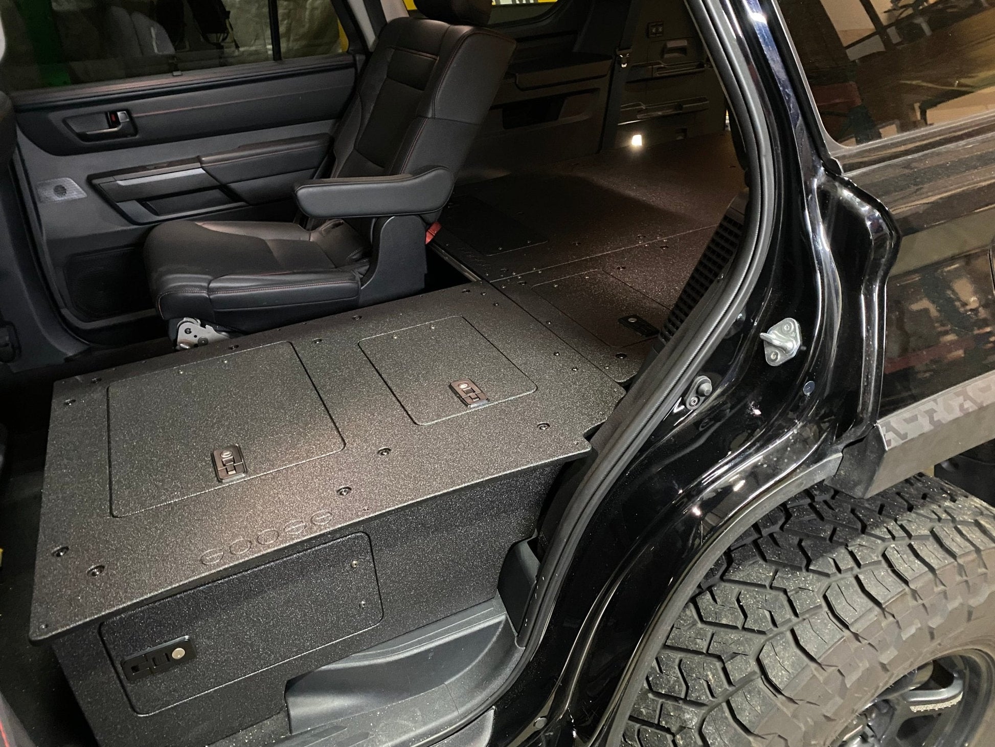 Toyota - Sequoia - 2023-Present - 3rd Gen - Explore Series - Seat Delete Plate System - Stealth Sleep Package by Goose Gear