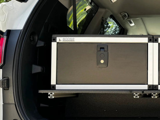 Toyota - Sequoia - 2023-Present - 3rd Gen - Explore Series - Single Drawer - 19-3/16" Width x 38" Deep x 10" High - Drawer Module with Short Drawer 20" and Storage Space Behind Drawer by Goose Gear