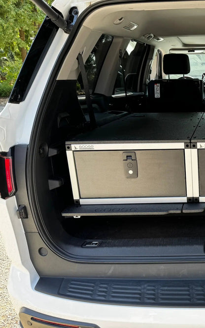 Toyota - Sequoia - 2023-Present - 3rd Gen - Explore Series - Single Drawer - 19-3/16" Width x 38" Deep x 10" High - Drawer Module with Short Drawer 20" and Storage Space Behind Drawer by Goose Gear