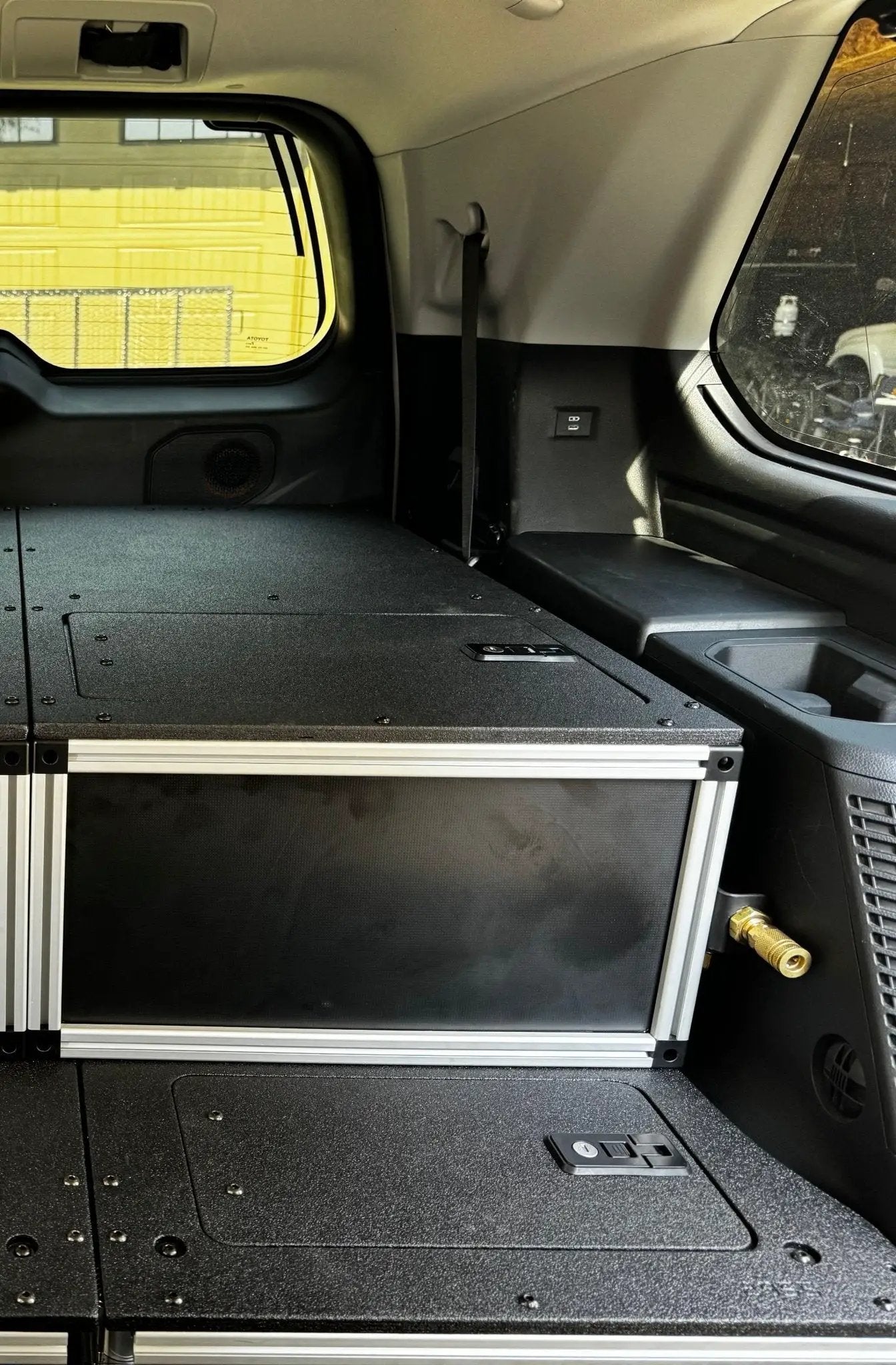 Toyota - Sequoia - 2023-Present - 3rd Gen - Explore Series - Single Drawer - 19-3/16" Width x 38" Deep x 10" High - Drawer Module with Short Drawer 20" and Storage Space Behind Drawer by Goose Gear