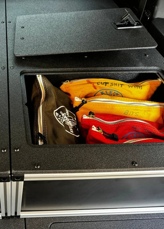 Toyota - Sequoia - 2023-Present - 3rd Gen - Explore Series - Single Drawer - 19-3/16" Width x 38" Deep x 10" High - Drawer Module with Short Drawer 20" and Storage Space Behind Drawer by Goose Gear