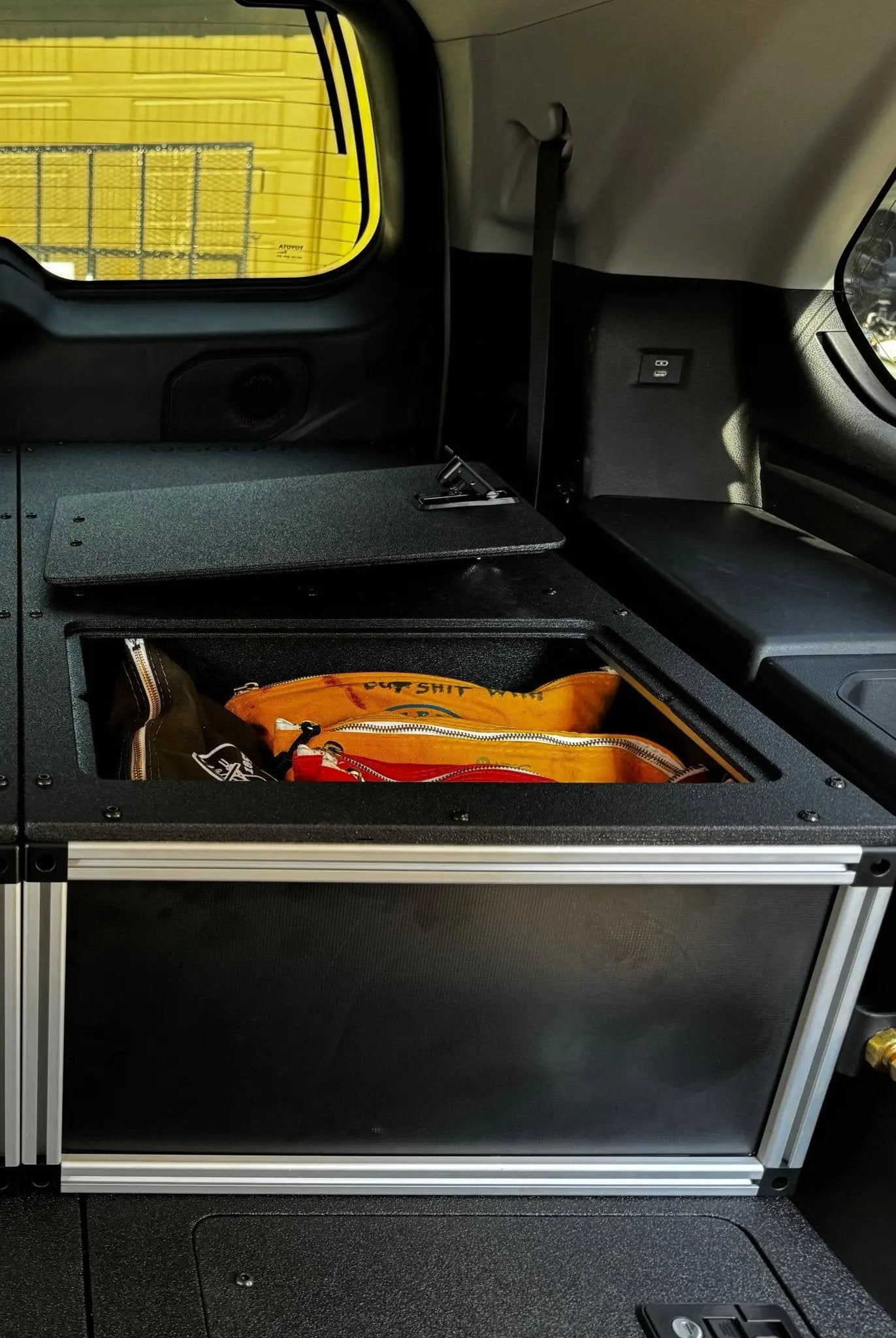 Toyota - Sequoia - 2023-Present - 3rd Gen - Explore Series - Single Drawer - 19-3/16" Width x 38" Deep x 10" High - Drawer Module with Short Drawer 20" and Storage Space Behind Drawer by Goose Gear