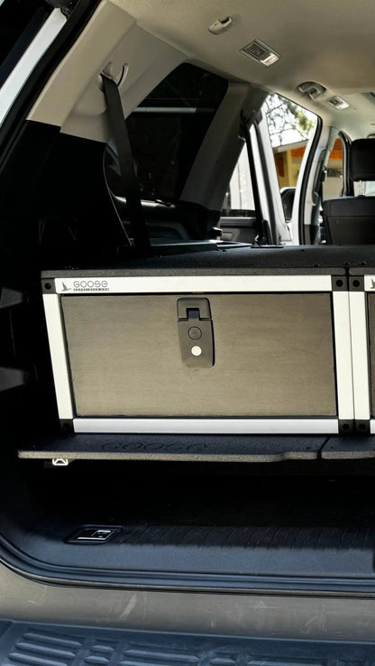 Toyota - Sequoia - 2023-Present - 3rd Gen - Explore Series - Single Drawer - 19-3/16" Width x 38" Deep x 10" High - Drawer Module with Short Drawer 20" and Storage Space Behind Drawer by Goose Gear