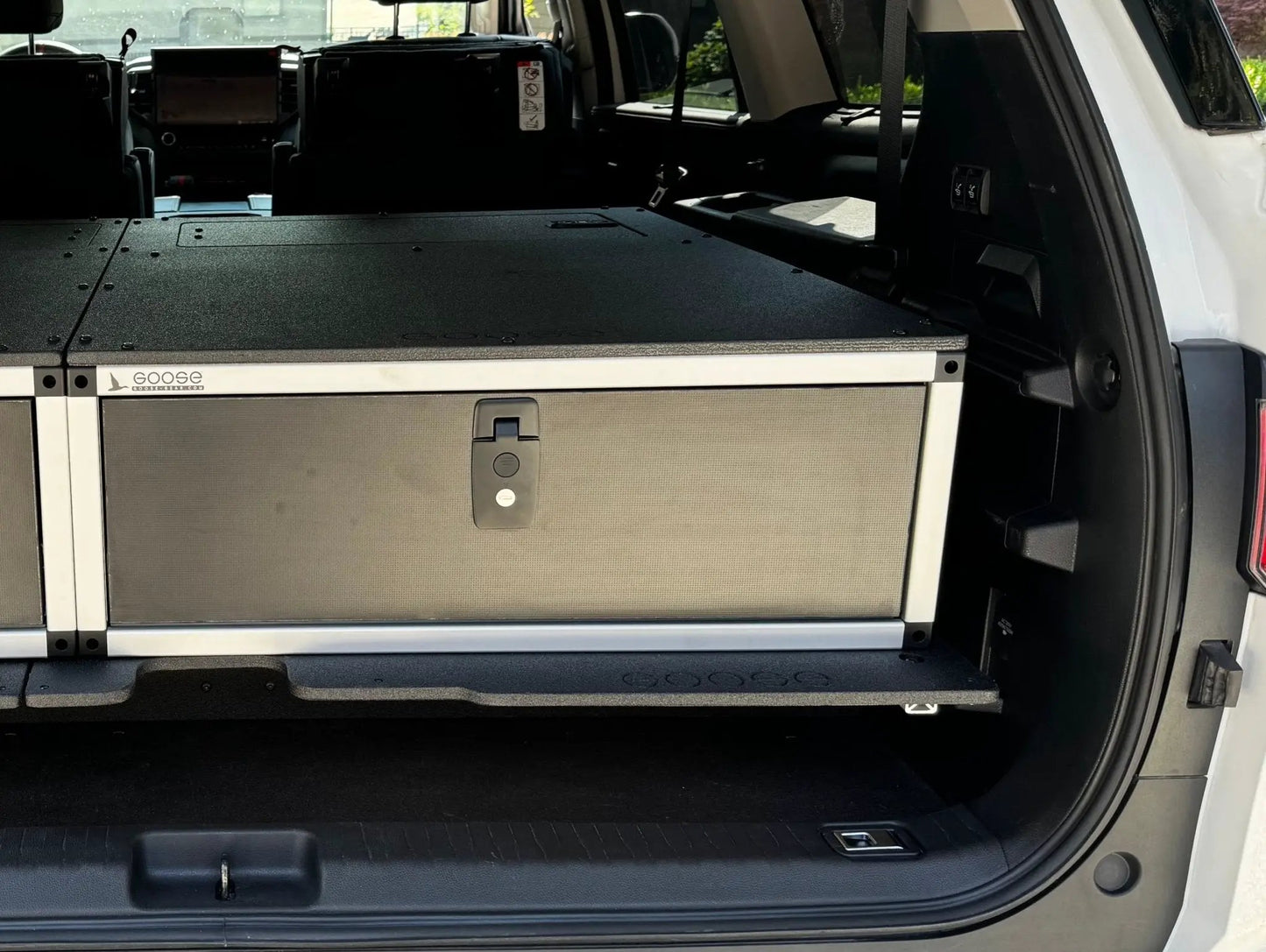 Goose Gear Toyota - Sequoia - 2023-Present - 3rd Gen - Explore Series - Single Drawer - 28-3/16" Width x 38" Deep x 10" High - Drawer Module with Short Drawer 20" and Storage Space Behind by Goose Gear