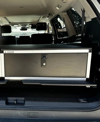 Goose Gear Toyota - Sequoia - 2023-Present - 3rd Gen - Explore Series - Single Drawer - 28-3/16" Width x 38" Deep x 10" High - Drawer Module with Short Drawer 20" and Storage Space Behind by Goose Gear
