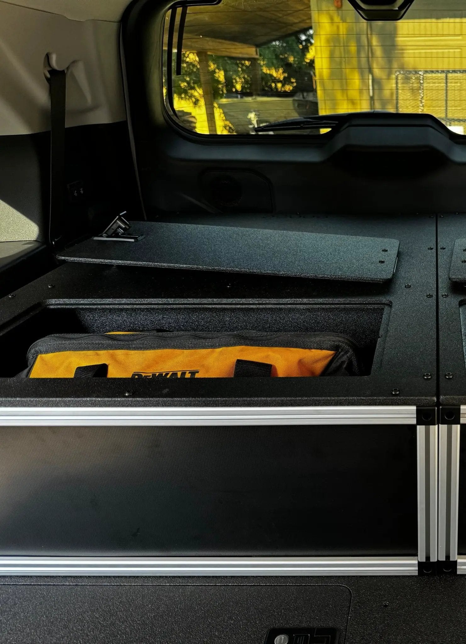 Goose Gear Toyota - Sequoia - 2023-Present - 3rd Gen - Explore Series - Single Drawer - 28-3/16" Width x 38" Deep x 10" High - Drawer Module with Short Drawer 20" and Storage Space Behind by Goose Gear