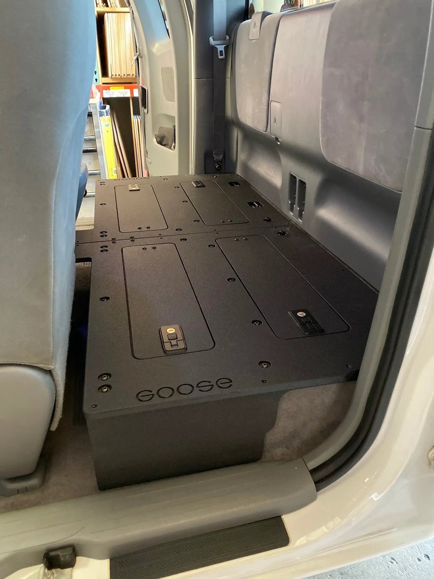 Toyota Tacoma 2005-2015 2nd Gen. Access Cab - Second Row Seat Delete Plate System by Goose Gear